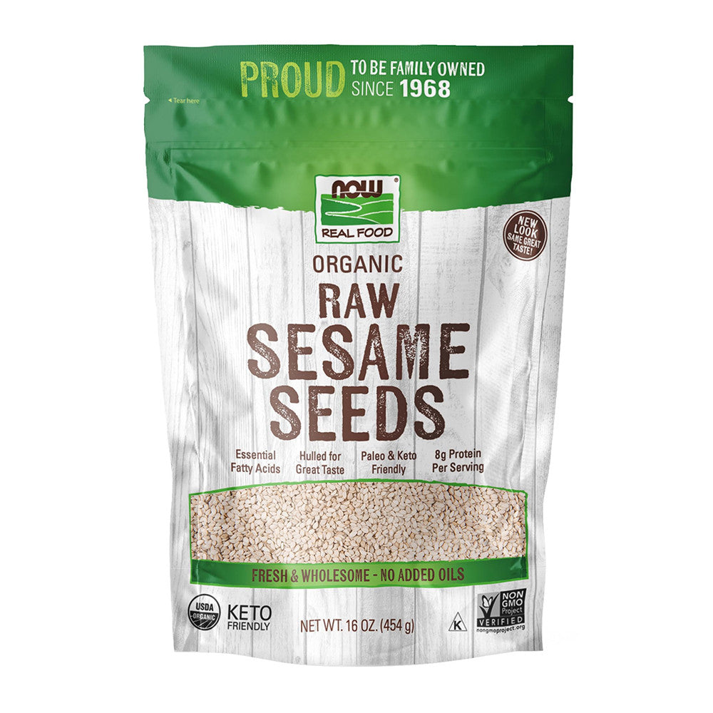 Now Foods Oraganic Sesame Seeds, 16 Oz